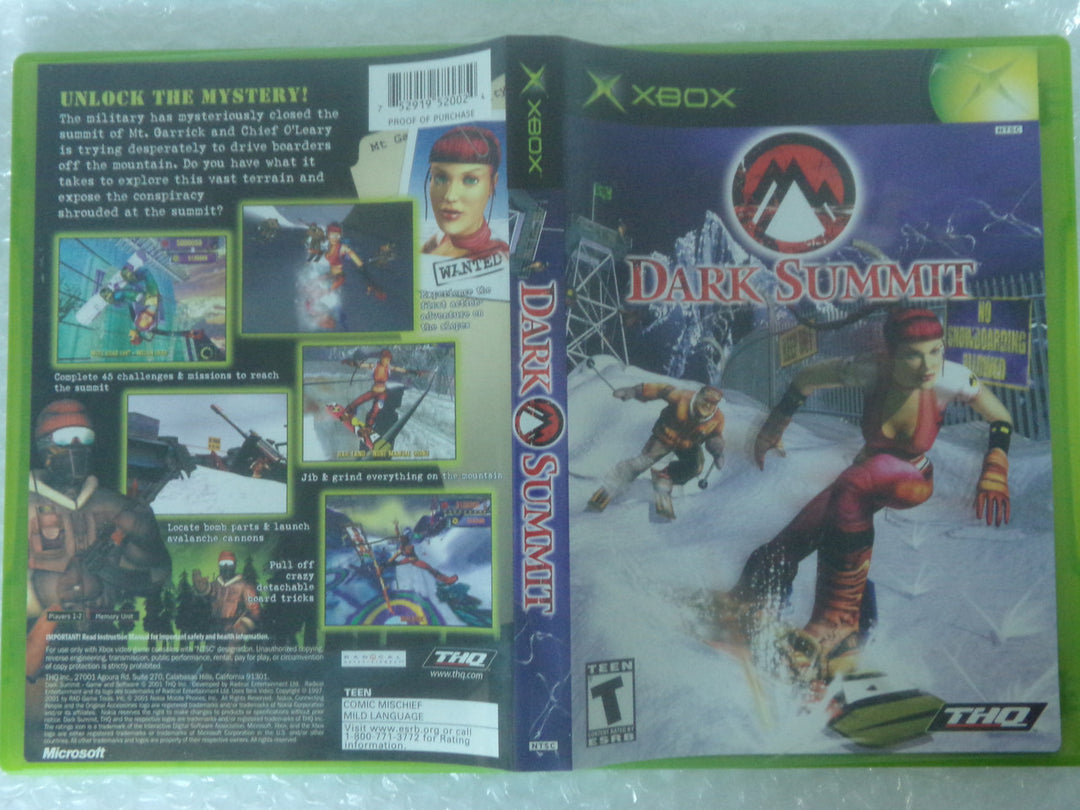 Dark Summit Original Xbox Used