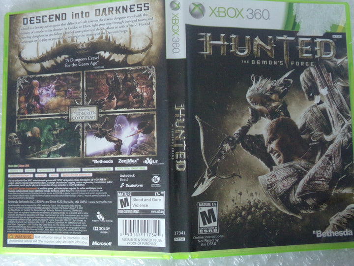 Hunted: The Demon's Forge Xbox 360 Used