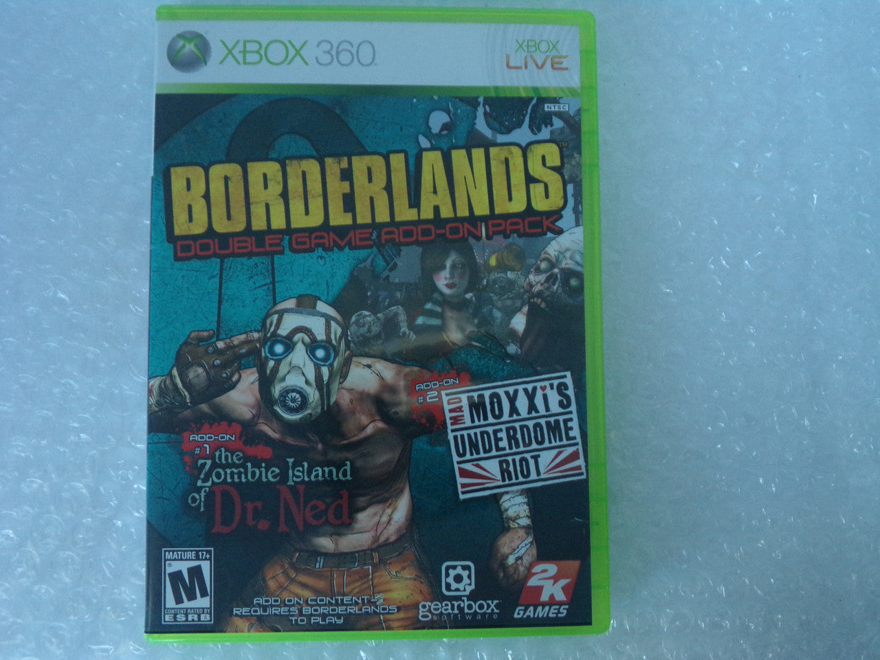 Borderlands Double Game Add on Pack Xbox 360 Used