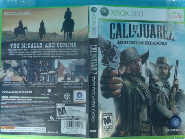 Call of Juarez: Bound in Blood Xbox 360 Used