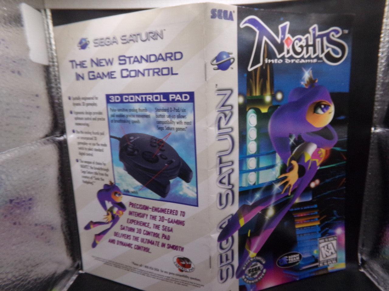 Nights Into Dreams Sega Saturn MANUAL ONLY MO63026 – Core Gaming