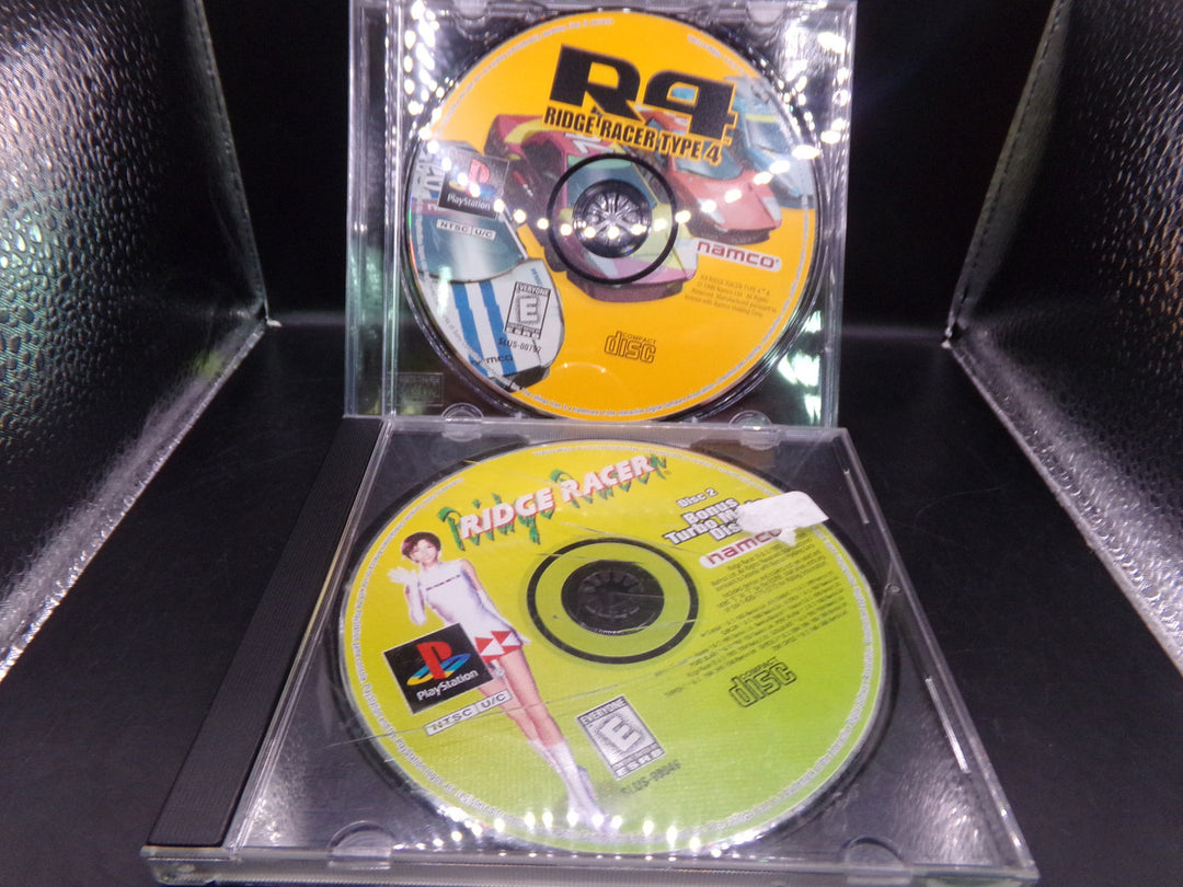 Ridge Racer Type 4 (With Bonus Disc) Playstation PS1 Discs Only
