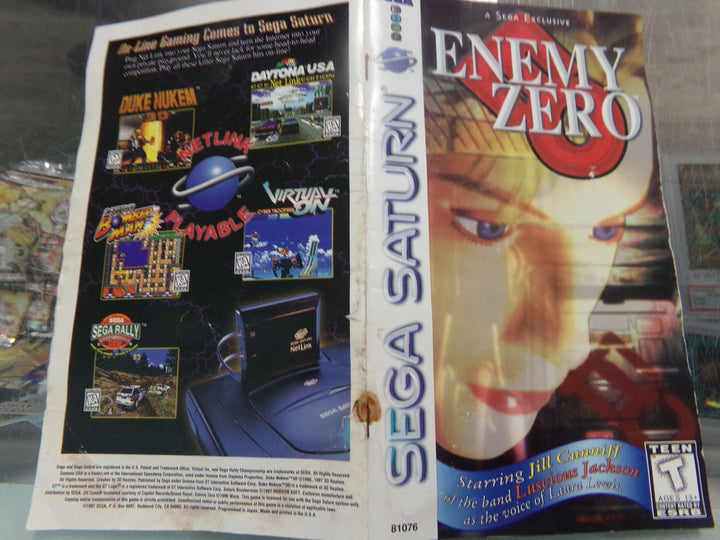 Enemy Zero Sega Saturn Used