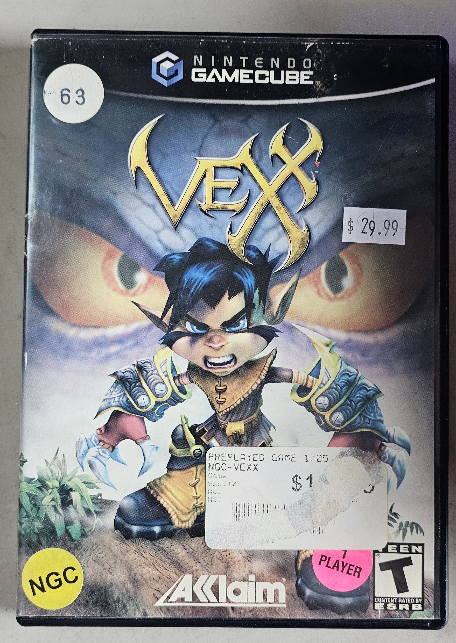 Vexx Gamecube SD0762 – Core Gaming