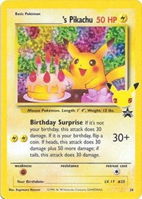Pokemon TCG Celebrations [Blank]'s Pikachu/Birthday Pikachu