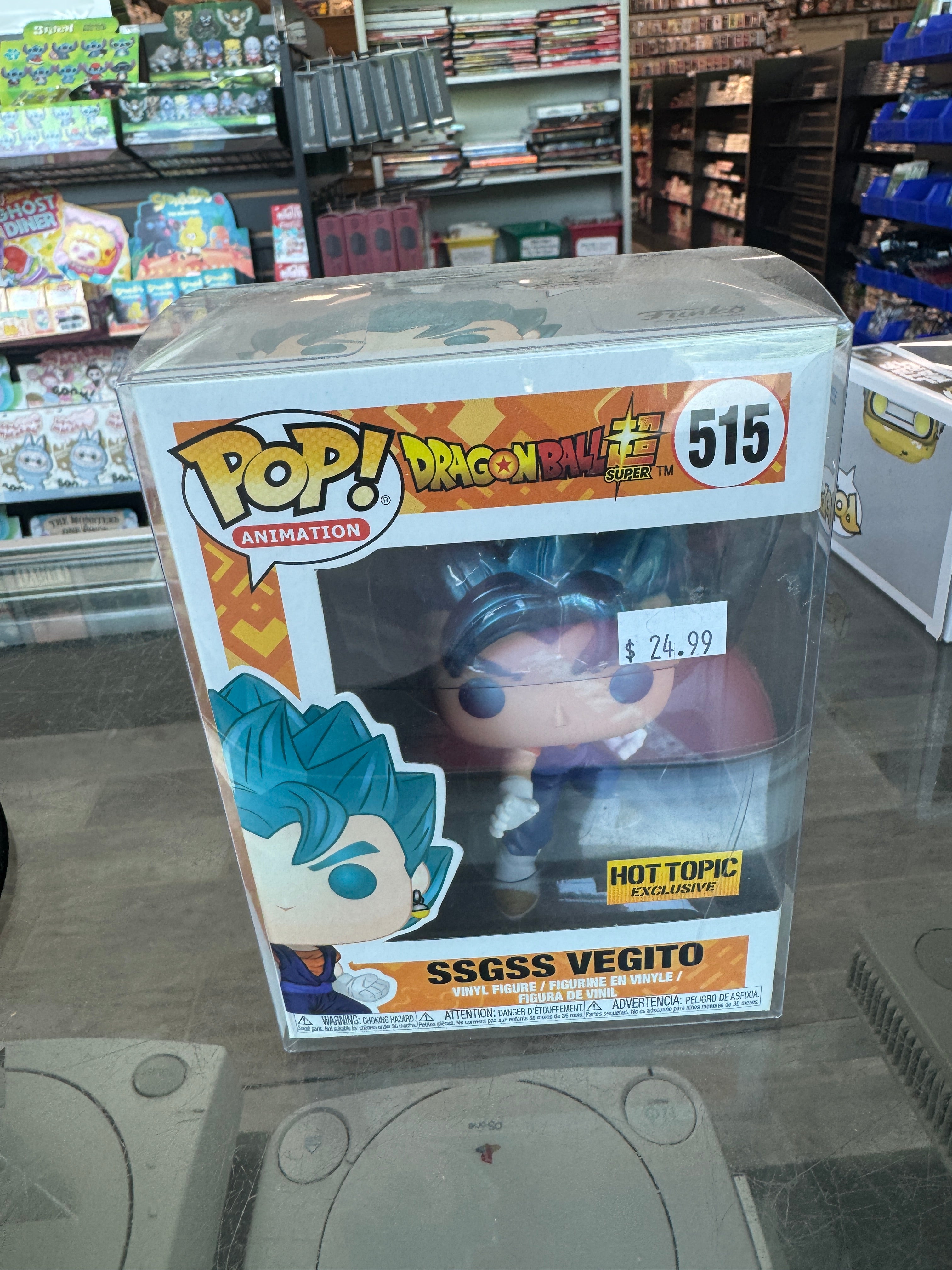 Super Saiyan Vegito Funko Hot Topic Vegito Pop Super Saiyan Blue