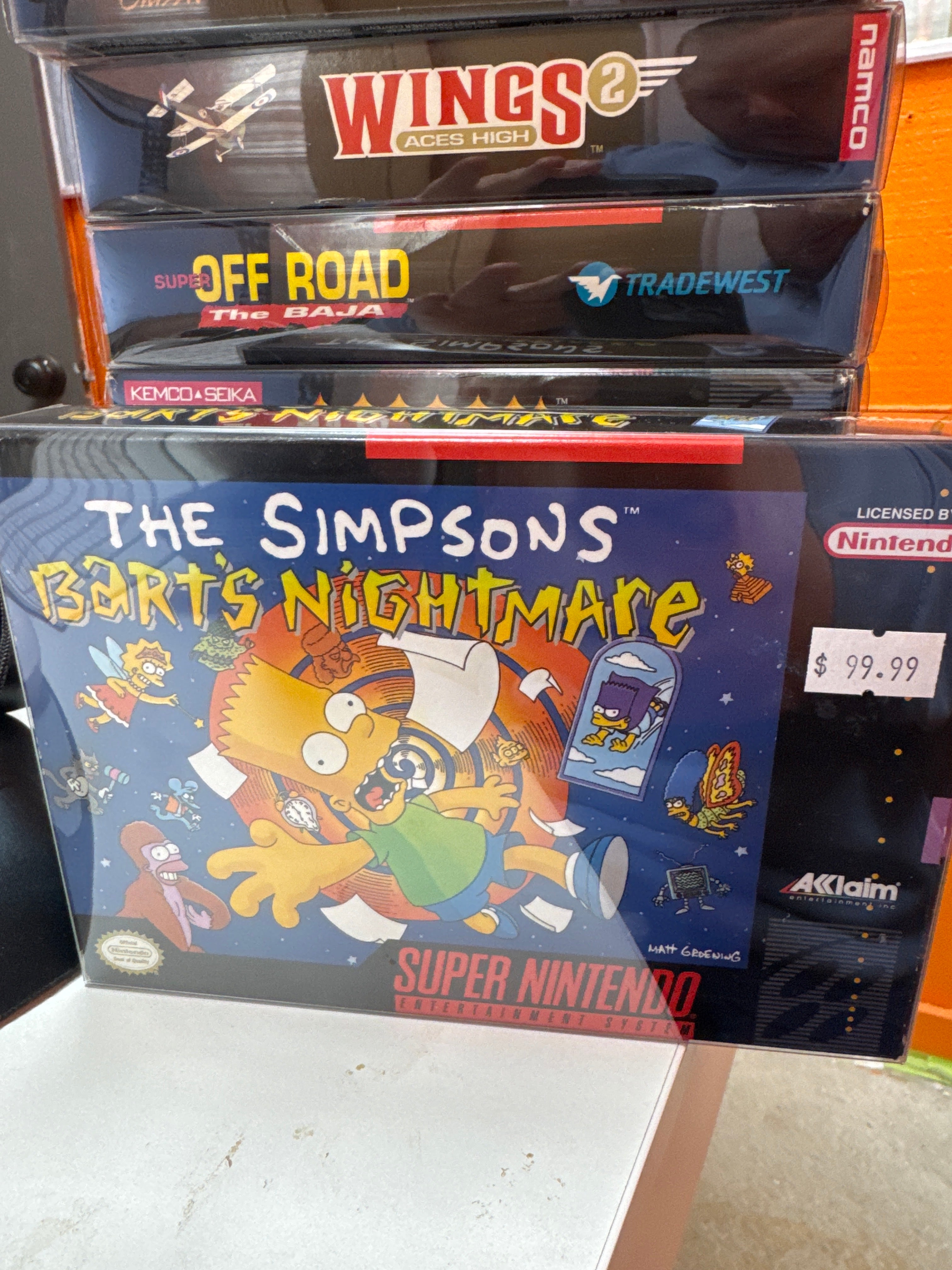 The Simpsons Bart's Nightmare - Snes NI51426 – Core Gaming