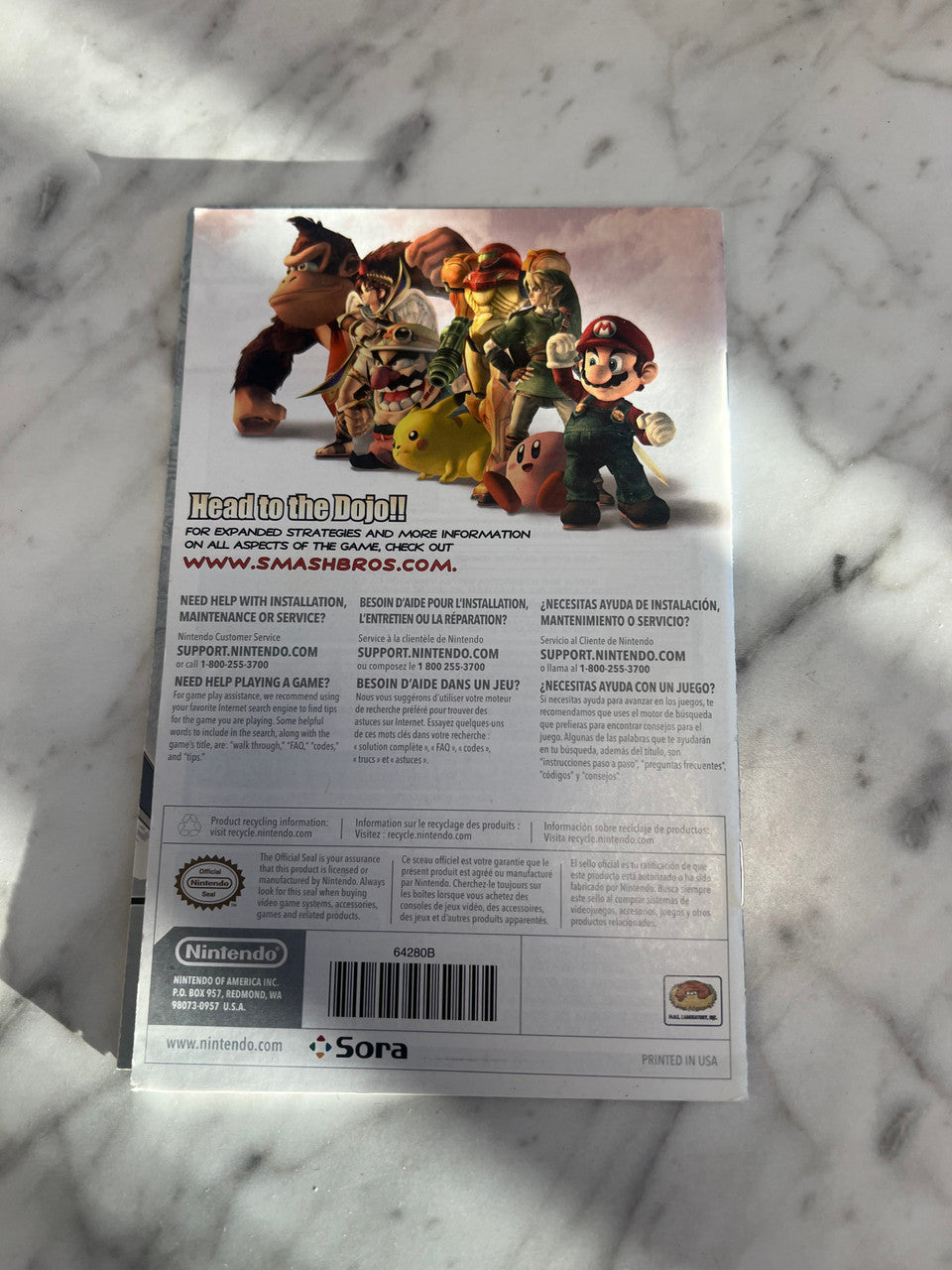 Super Smash Bros Brawl Nintendo Wii Manual only – Core Gaming