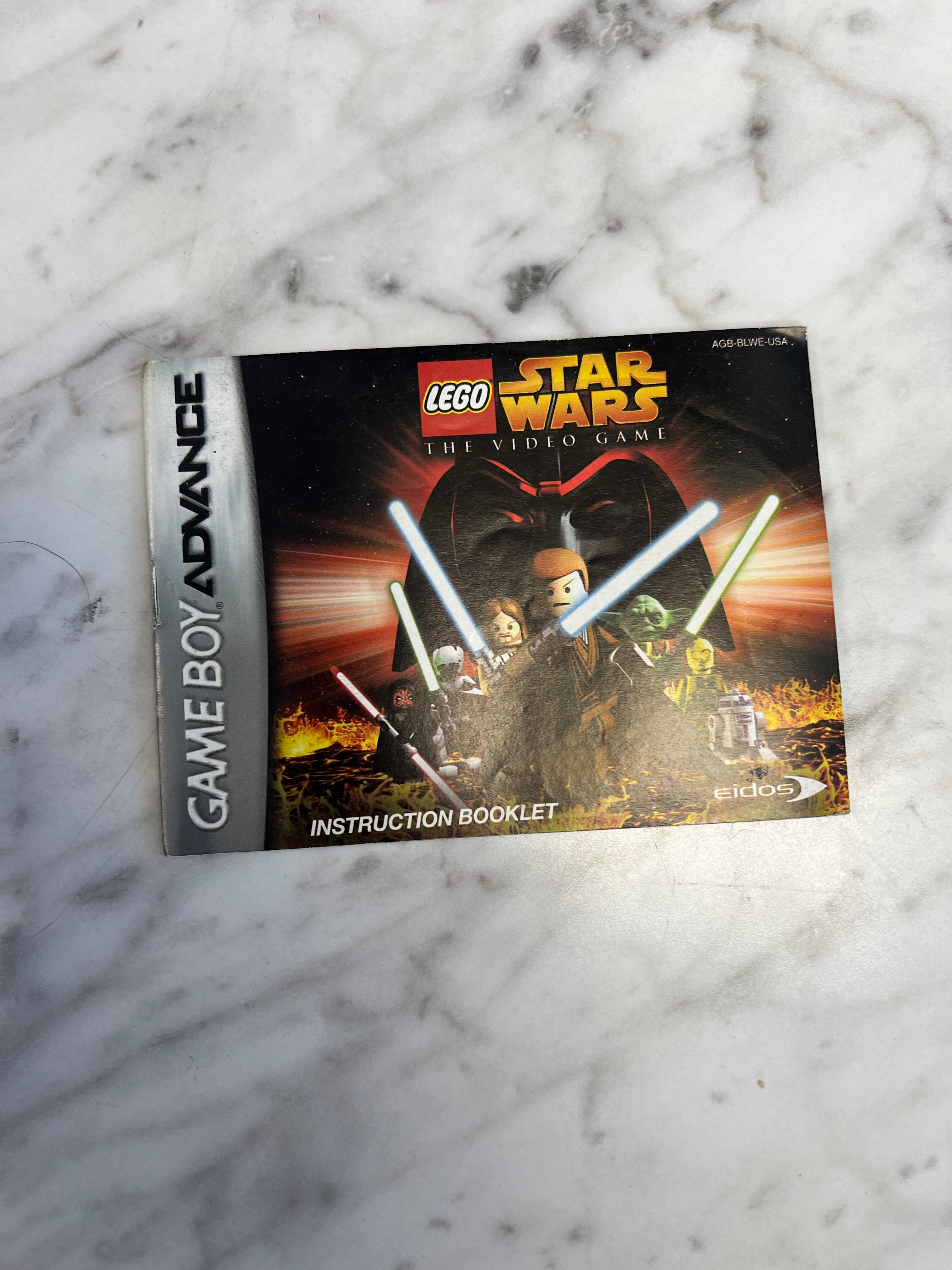 Lego Star Wars the Video Game Game Boy Advance MANUAL ONLY