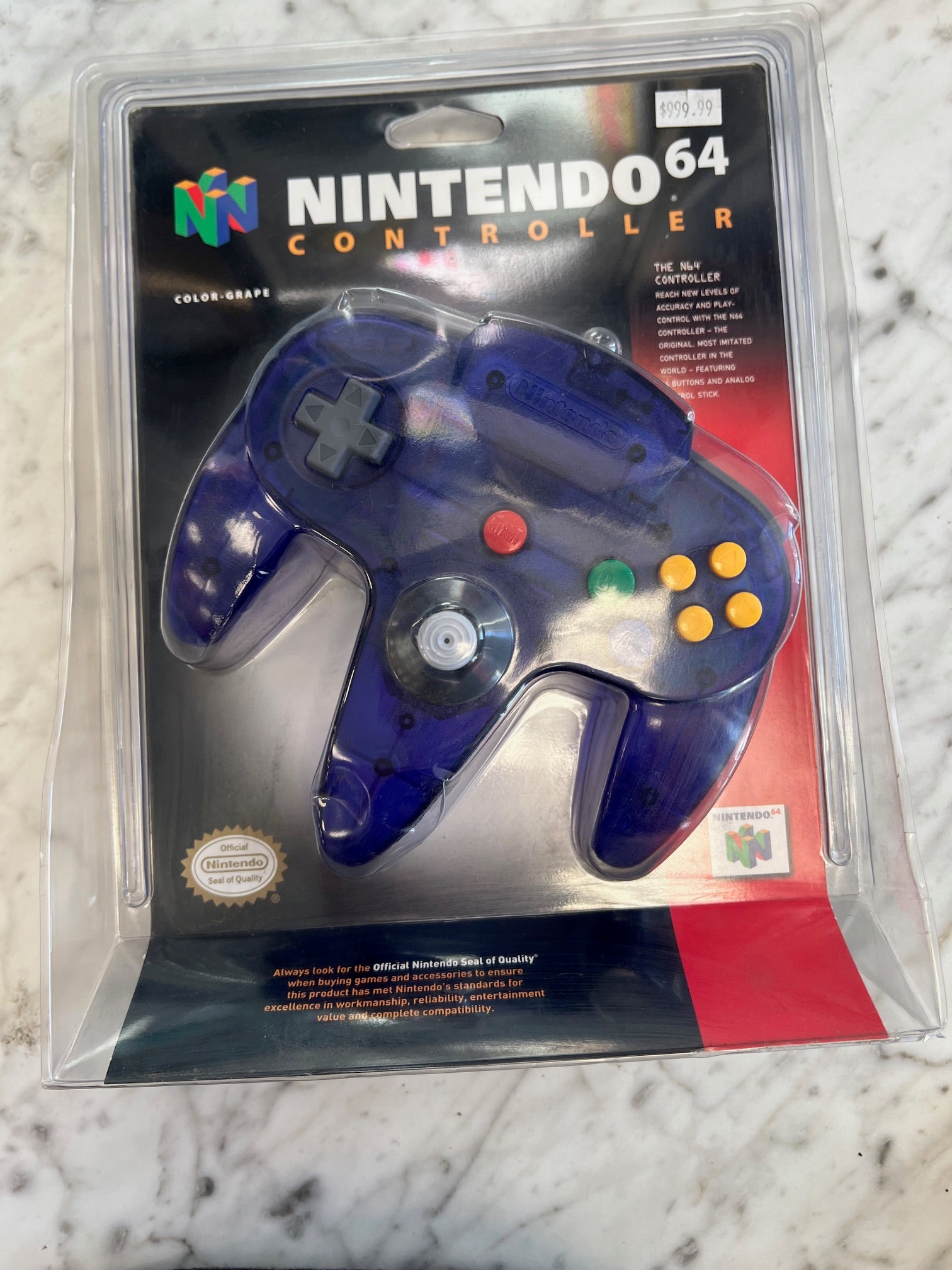 Nintendo 64 OEM Controller Blister Pack BRAND NEW SEALED N4925