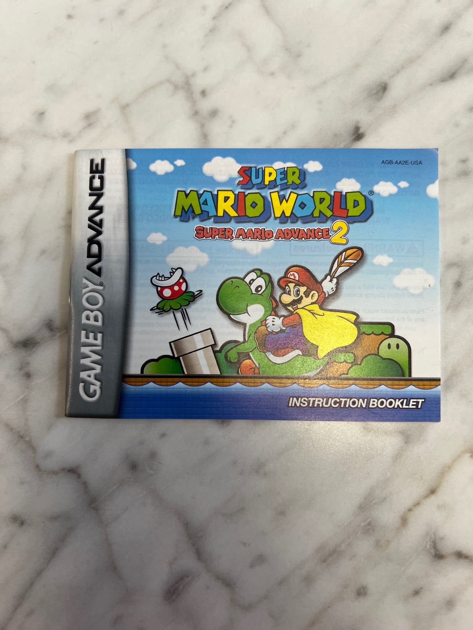 Super Mario World Super Mario Advance 2 Gameboy Advance MANUAL