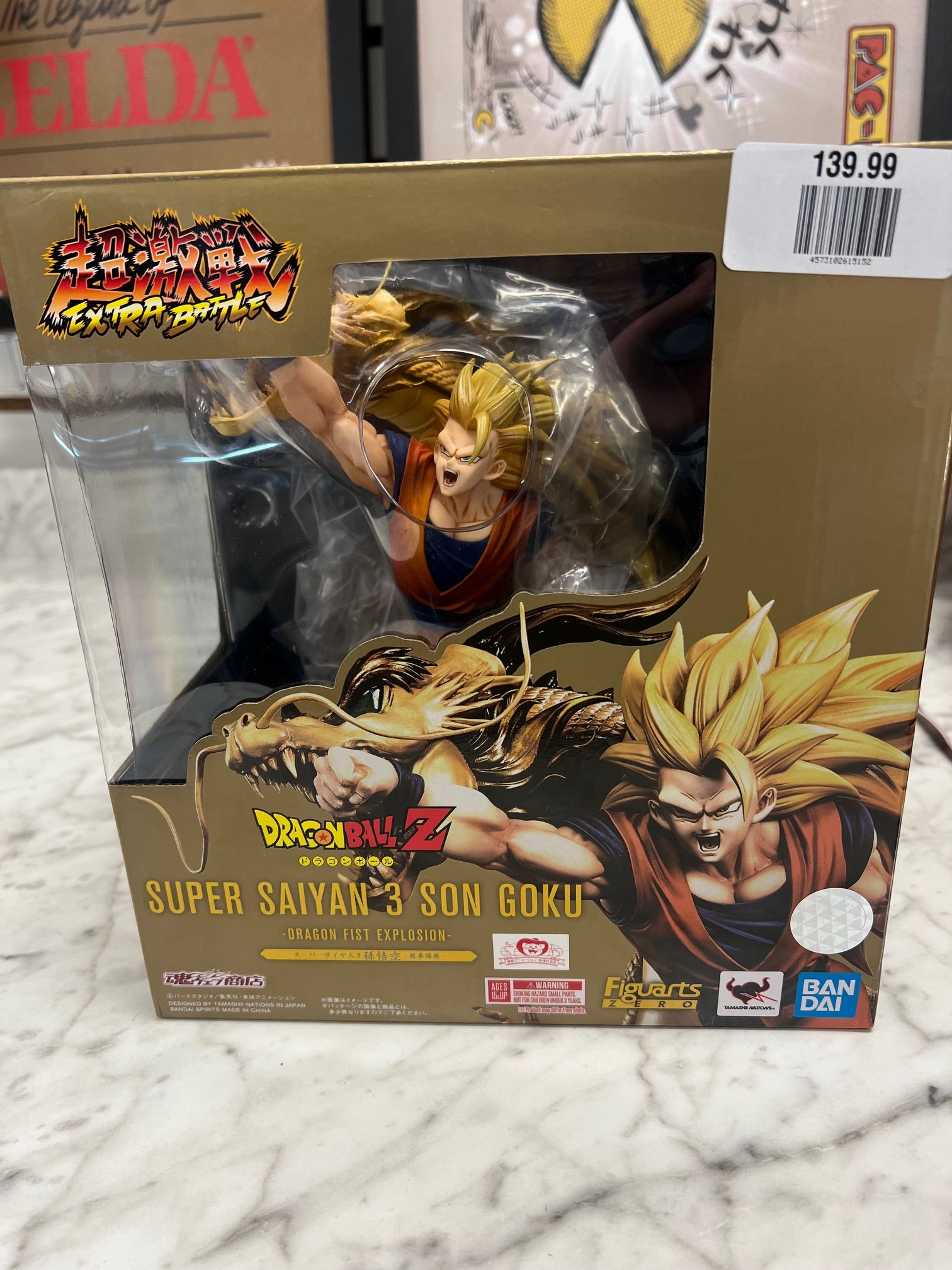 Figuarts ZERO Super Saiyan 3 Son Goku – Dragon Ball Z | Action Figure Con Drago, Altezza 21 Cm