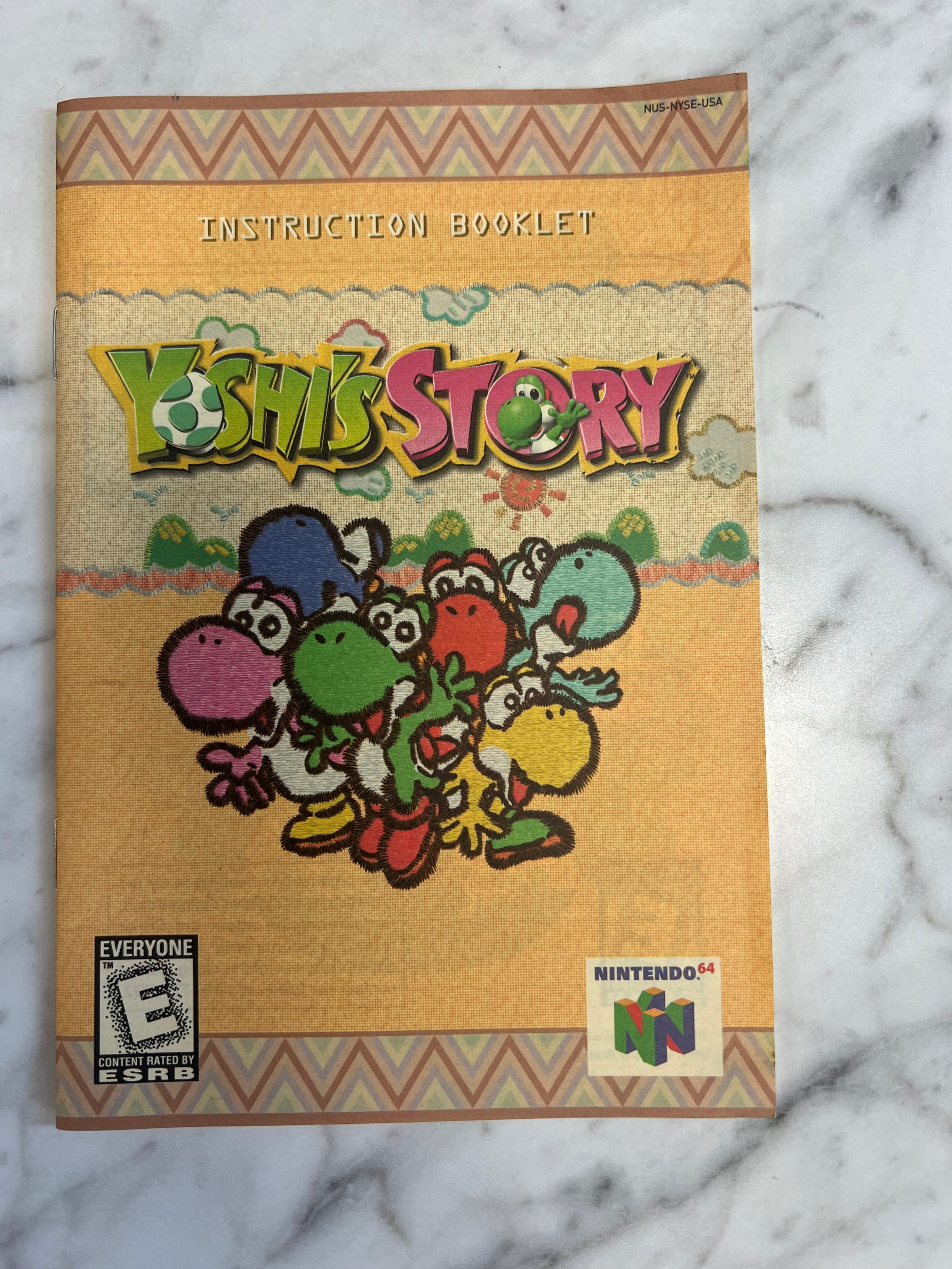 Yoshi's Story for Nintendo 64 N64 MANUAL ONLY MO92324 – Core