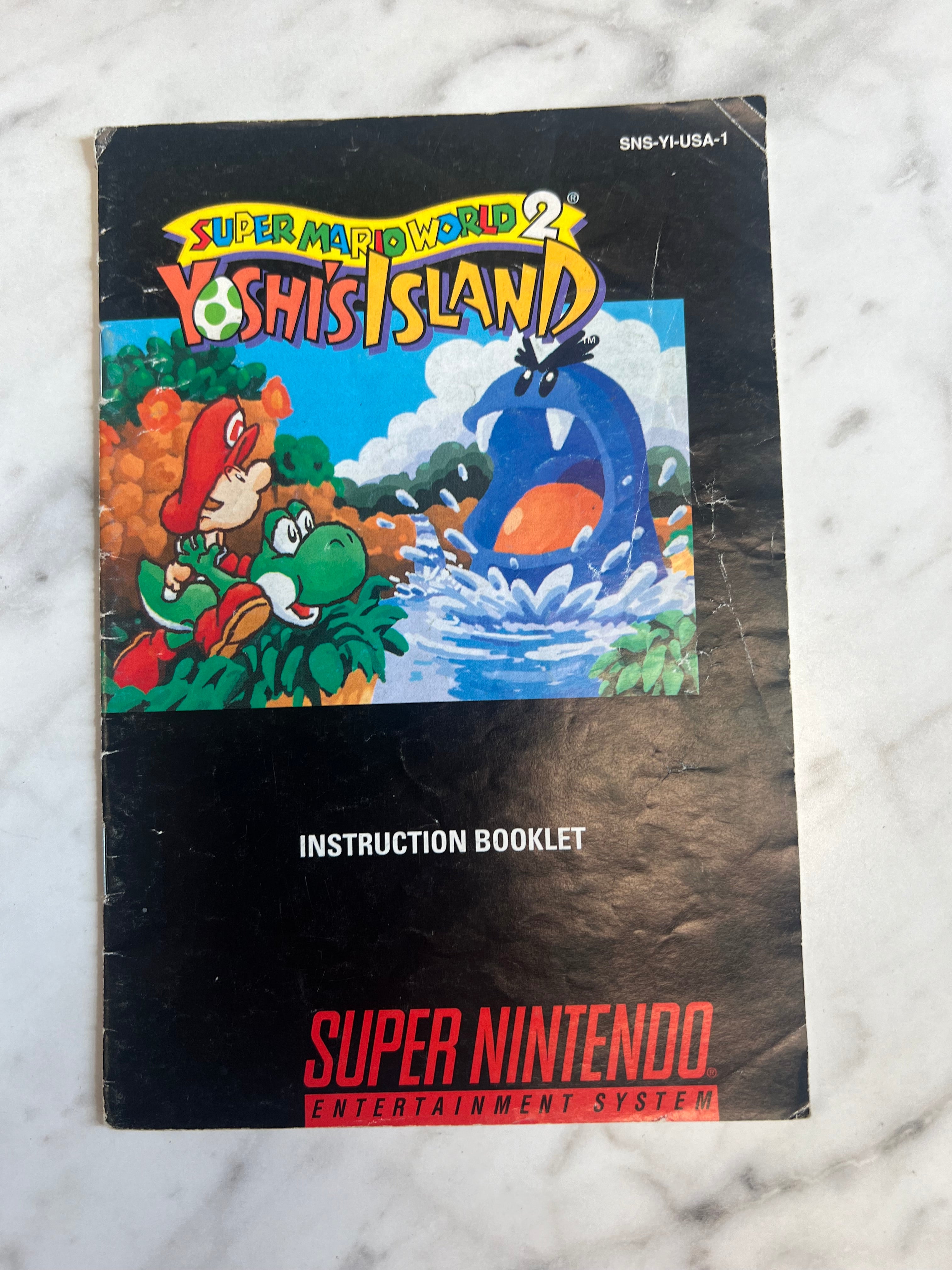Super Mario World 2 Yoshi's Island for SNES Super Nintendo MANUAL