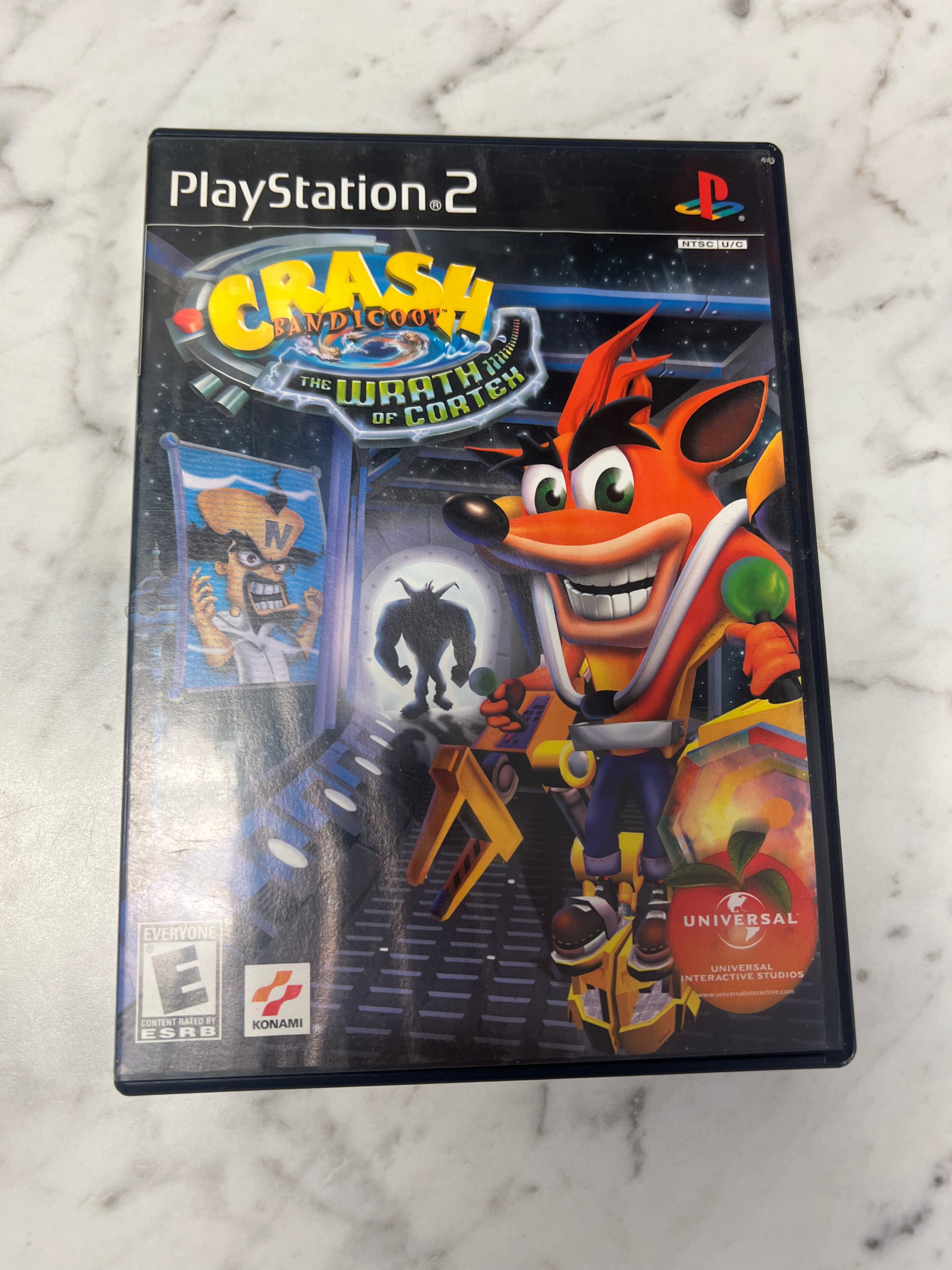 Crash Bandicoot Wrath of Cortex PS2 Playstation Case and Manual
