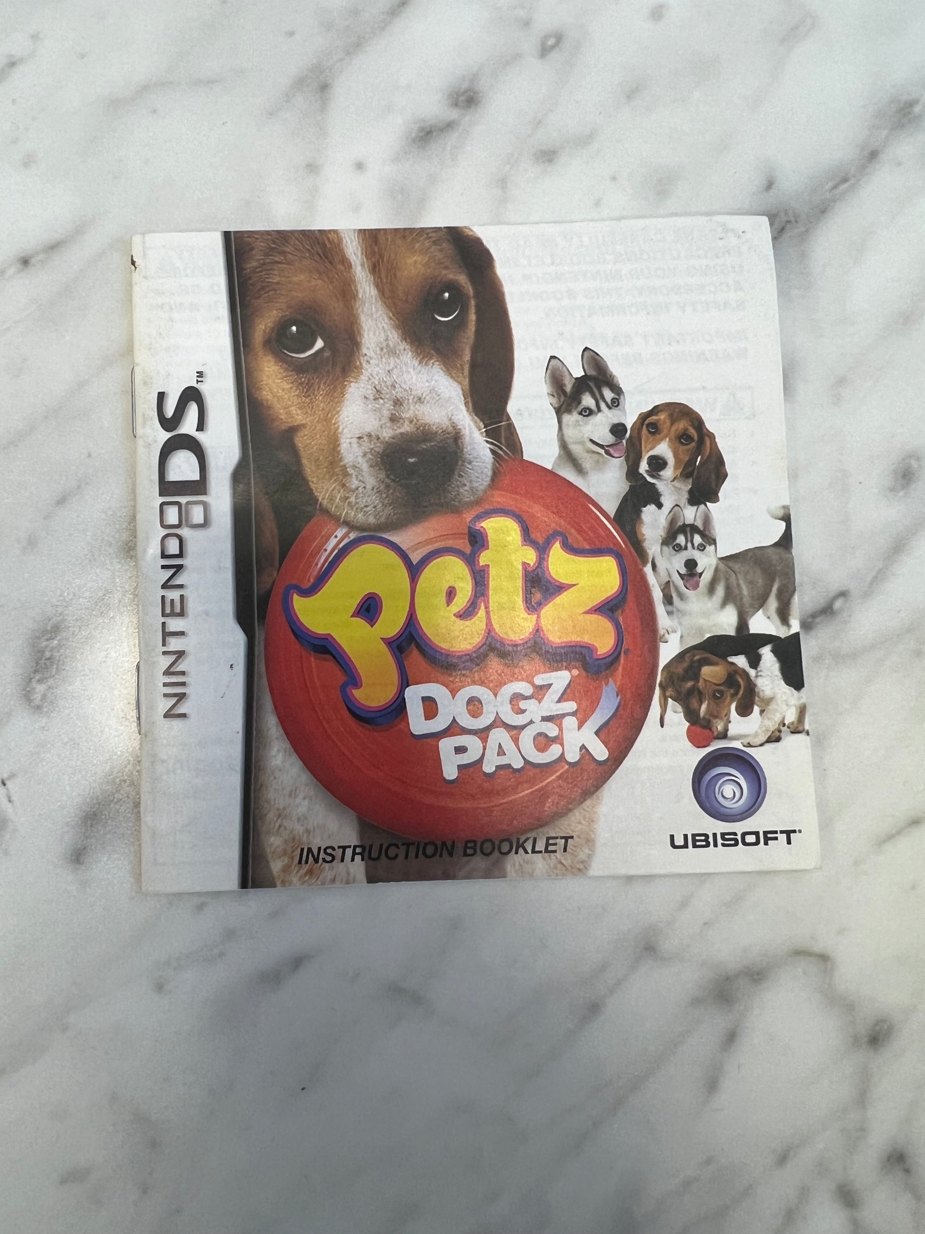 Petz Dogz Pack for Nintendo DS Manual ONLY DU92724 – Core Gaming