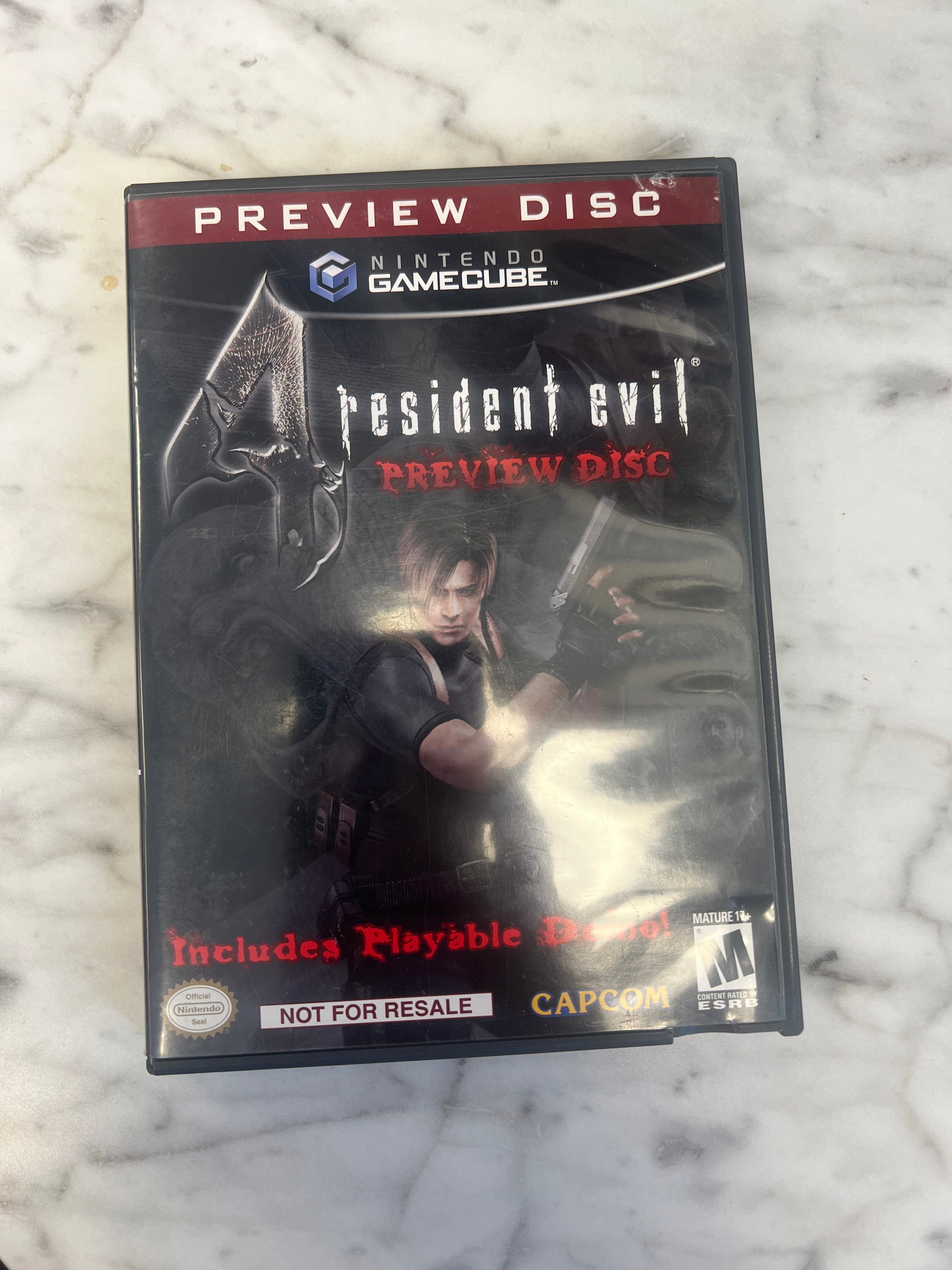 Resident Evil Preview Disc Nintendo Gamecube Case Only No Game