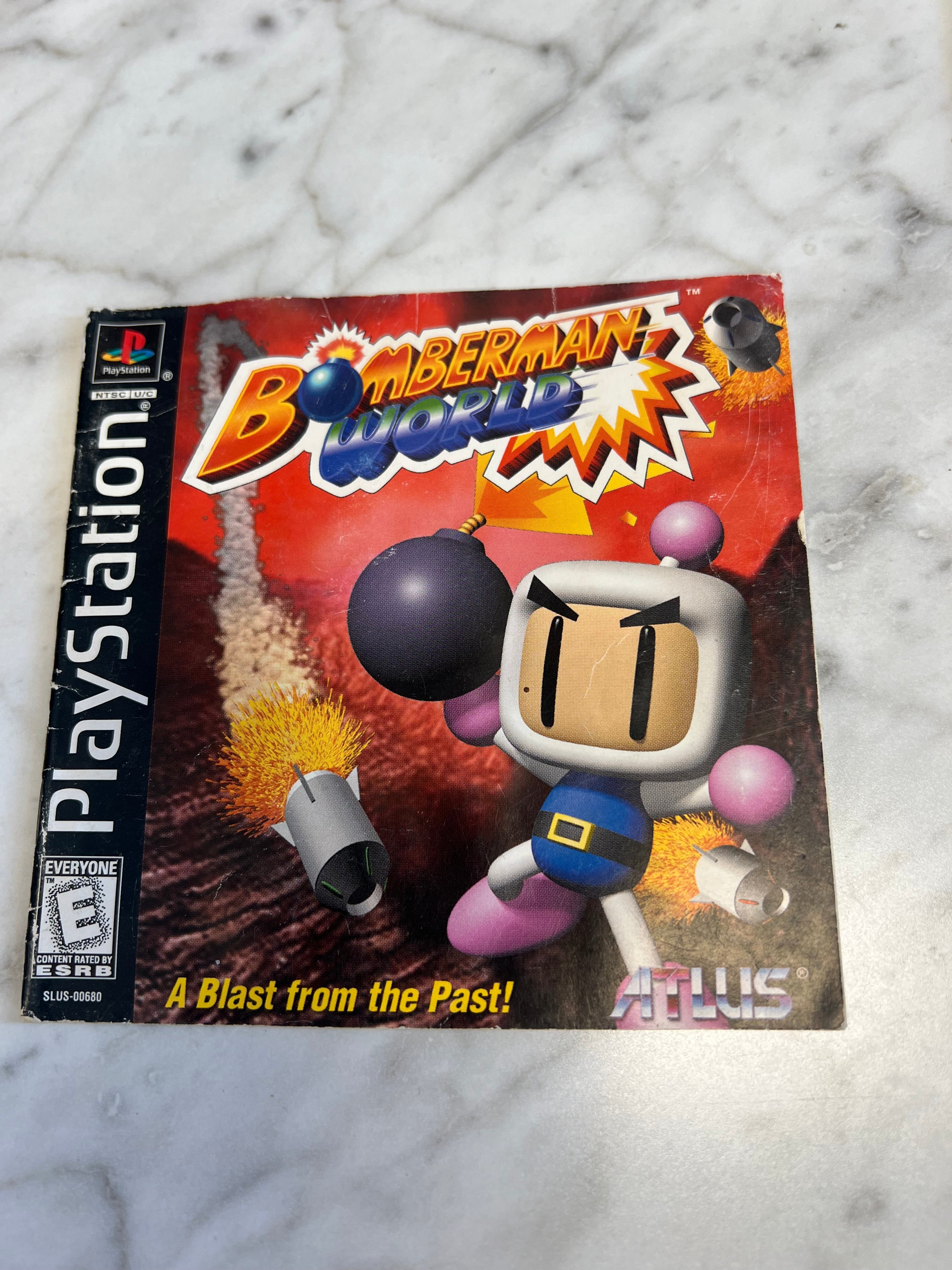 Bomberman World for Playstation Manual Only MO71624 – Core Gaming