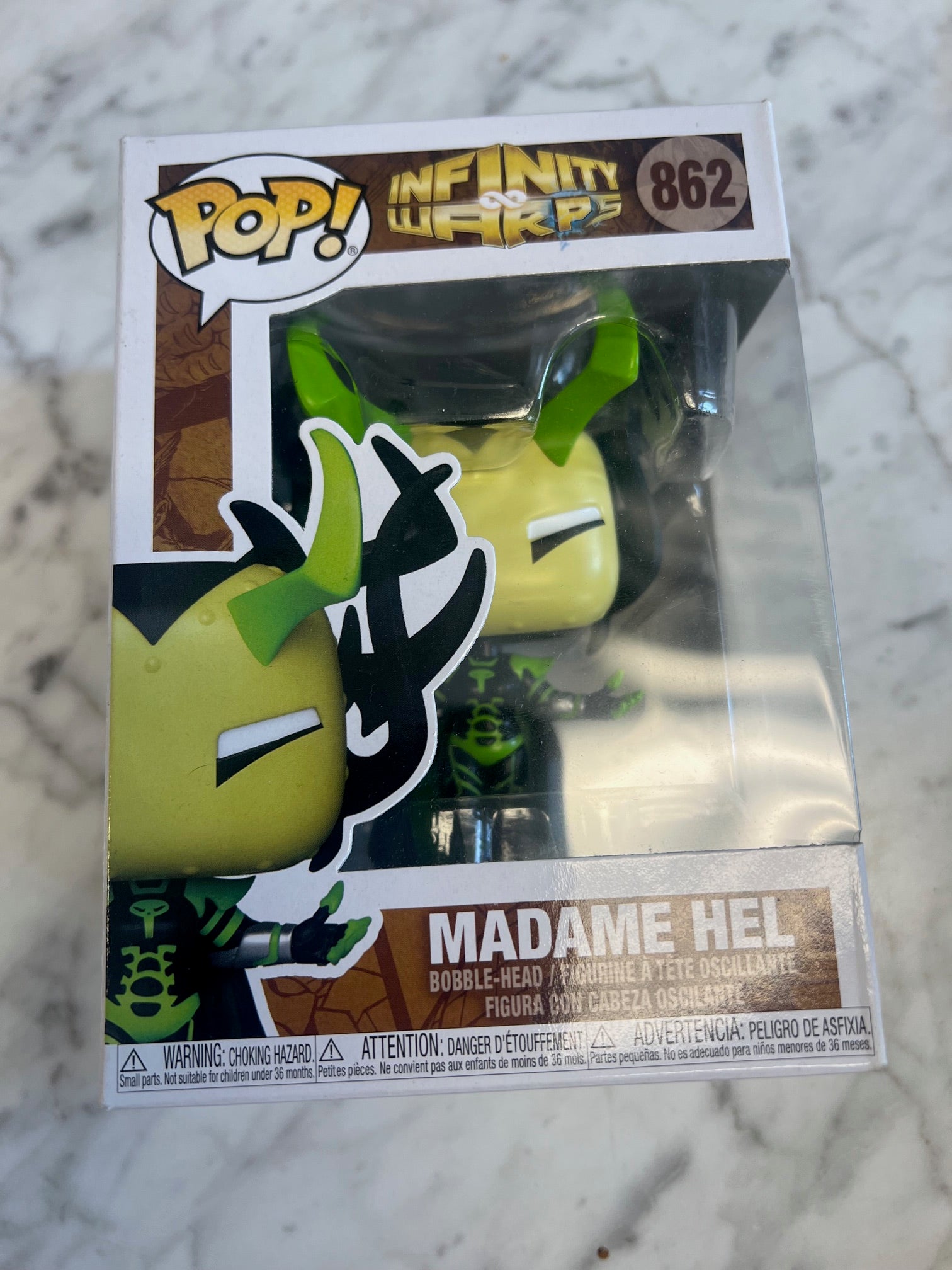 Funko Pop! Madame Hel #862 Marvel Infinity Warps P72325  Funko Pop Marvel\'s Infinity Warps Madame Hel #862 main image 1