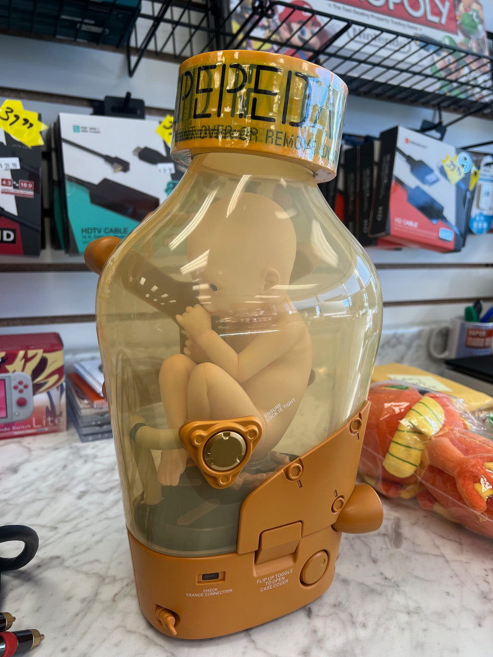 Death Stranding Collector's Edition BB Pod Figure and damage