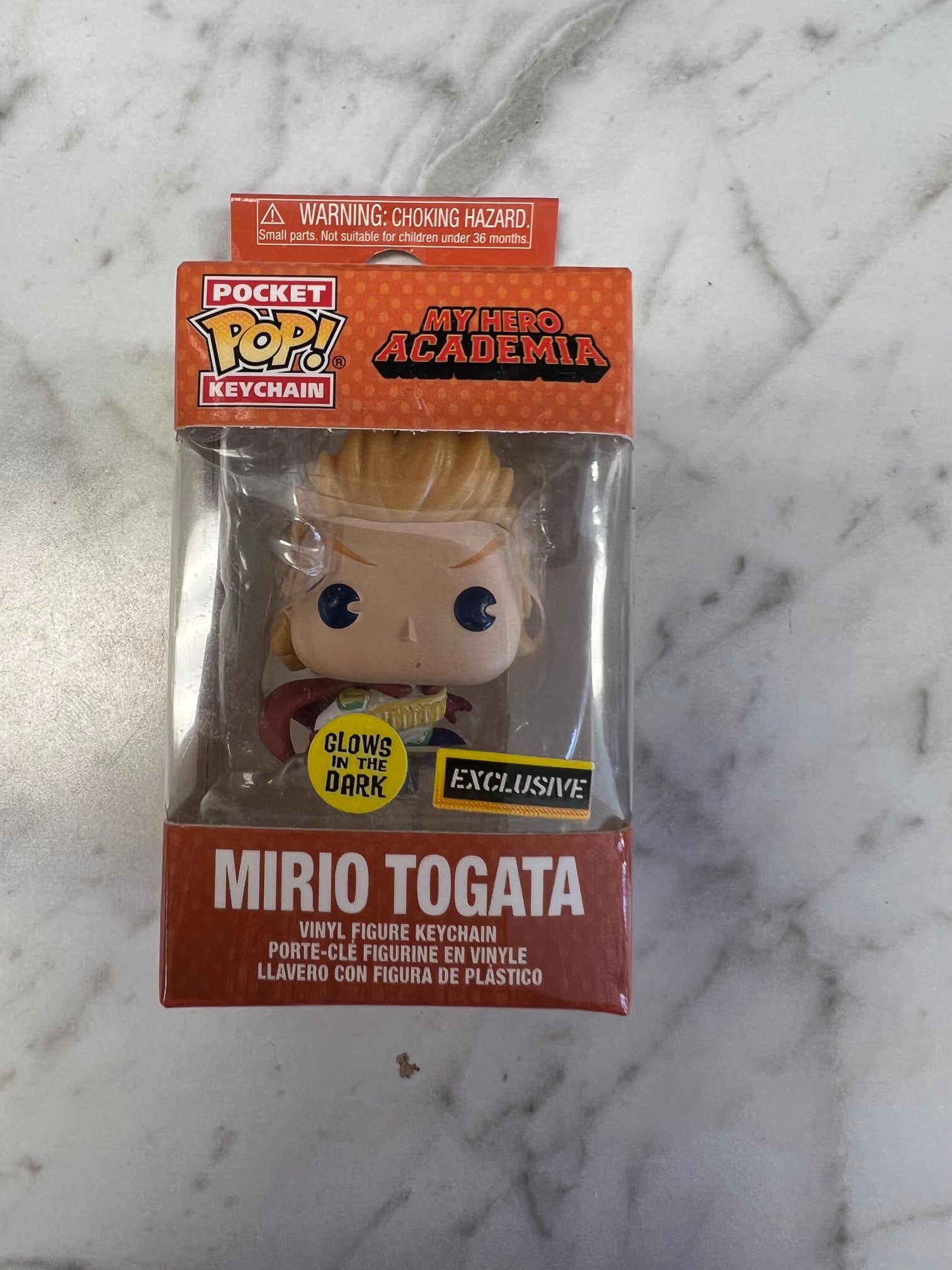 Funko Pocket Pop! My Hero Academia – Mirio Togata Glow-in-the-Dark Schlüsselanhänger, 3,8 Cm