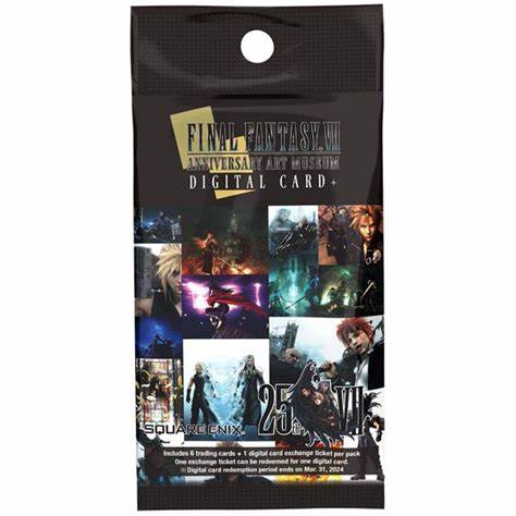 ff7 booster box Final Fantasy VII Anniversary Art Museum Booster Pack