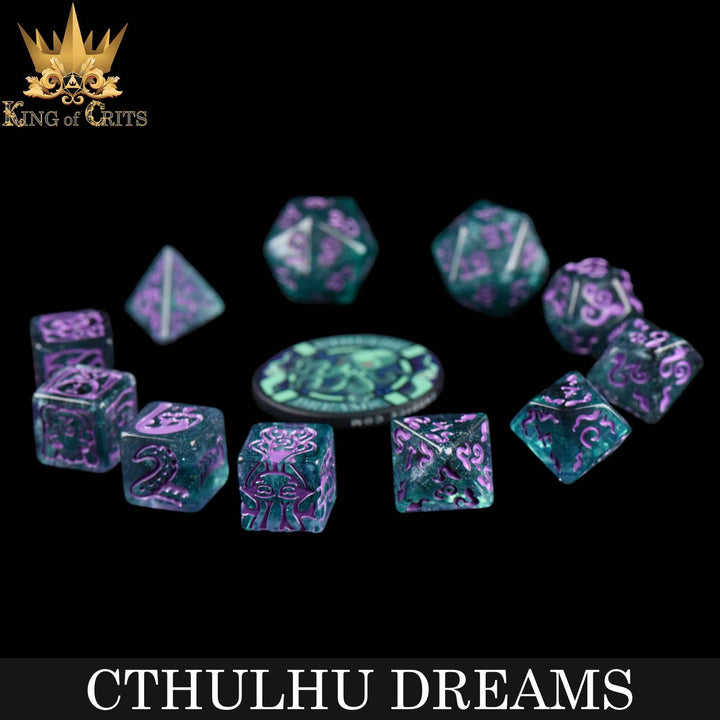 King of Crits Cthulhu Dreams - 11 Dice Set NE4226