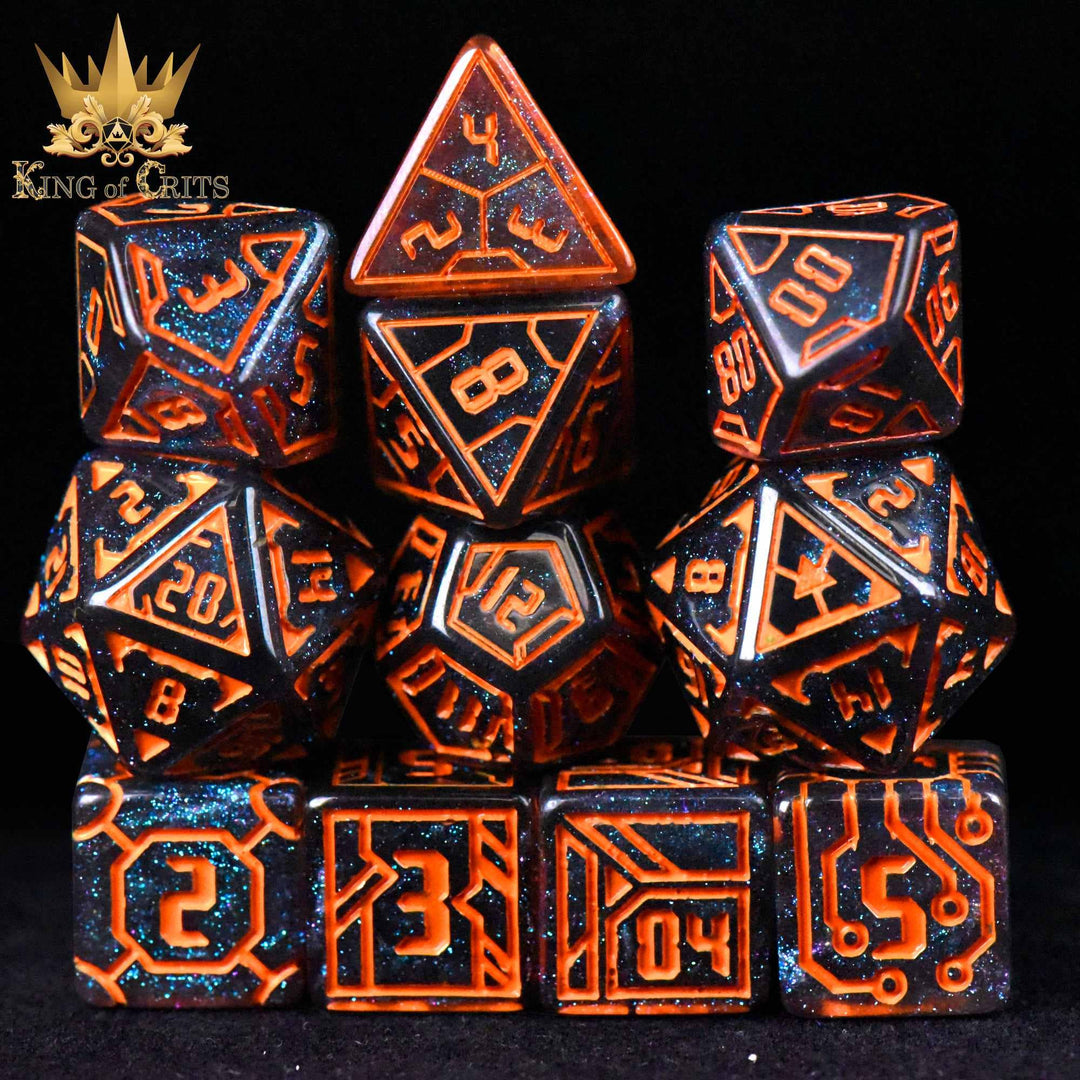 King of Crits Digital Dystopia - 11 Dice Set NE4226