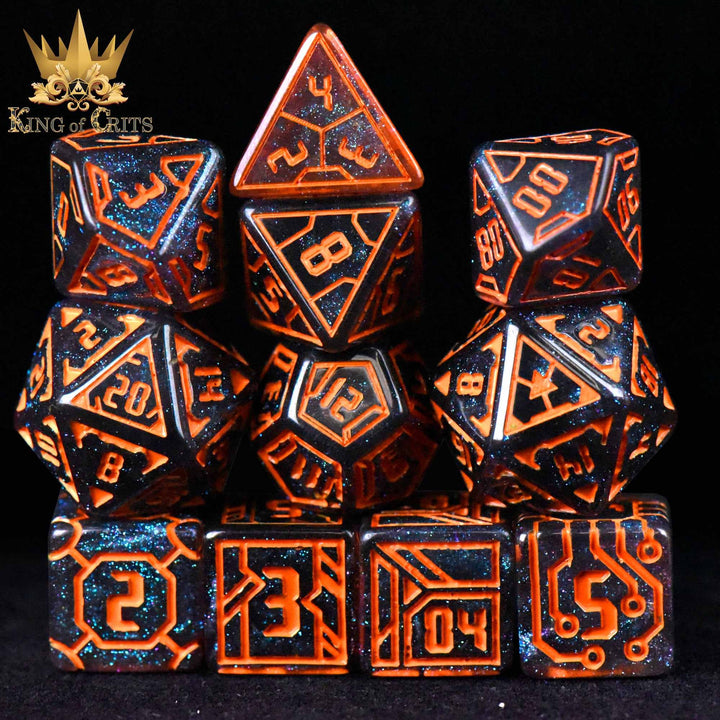 King of Crits Digital Dystopia - 11 Dice Set NE4226