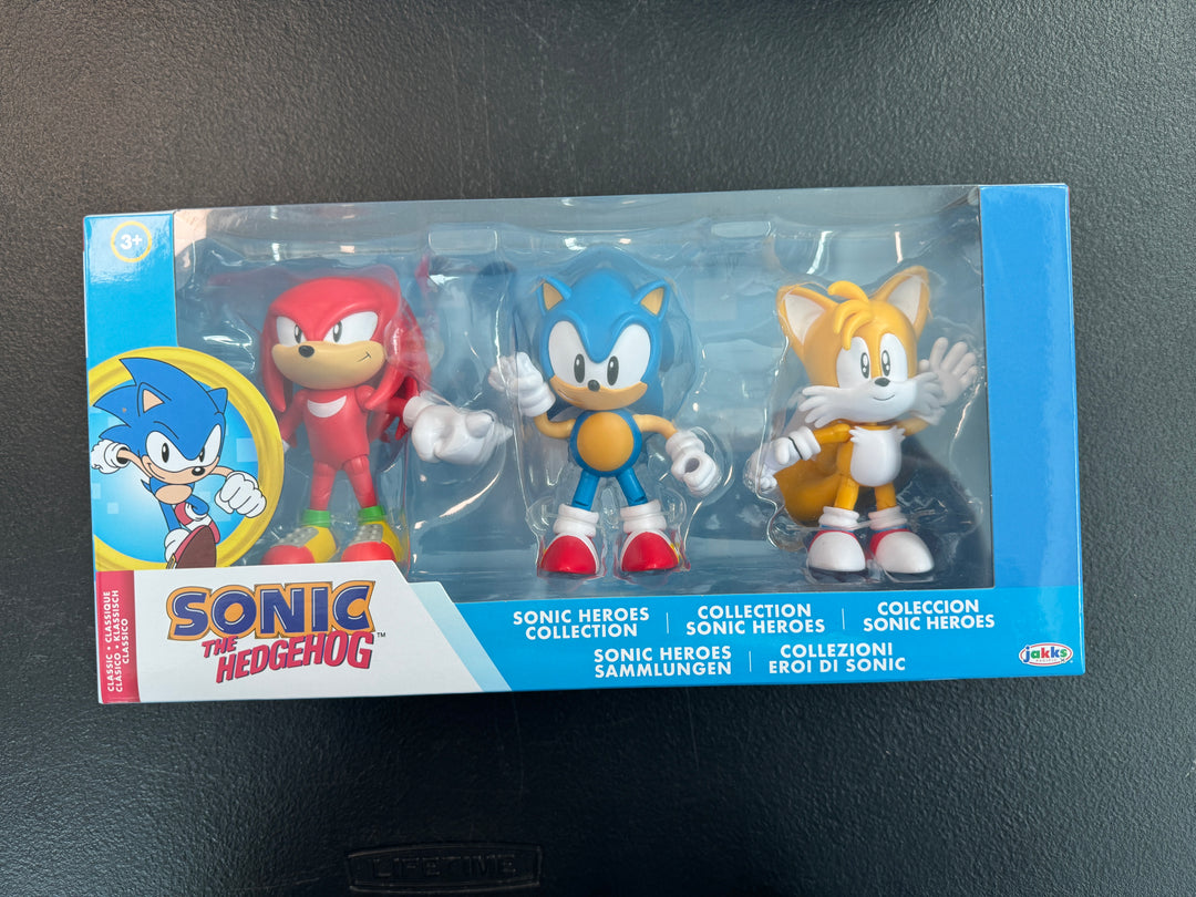 Jakks Pacific Sonic the Hedgehog Heroes Collection 3-pack Knuckles, Sonic and Tails MD1625