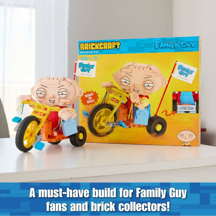 BrickCraft Family Guy Stewie on Trike Brick Building Set - NE52026