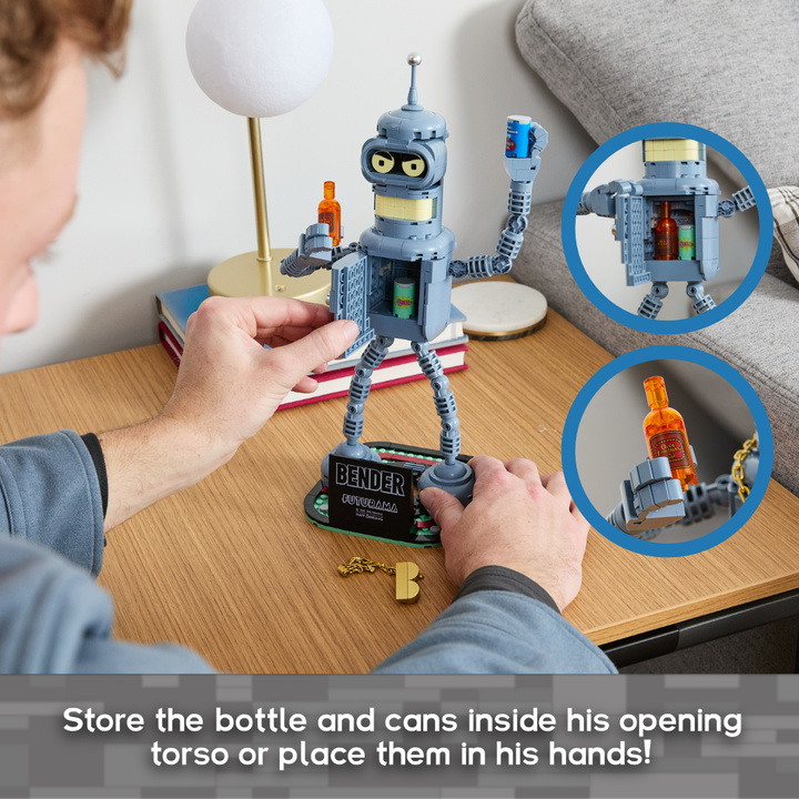 Futurama Bender Brick Building Figure NE33126