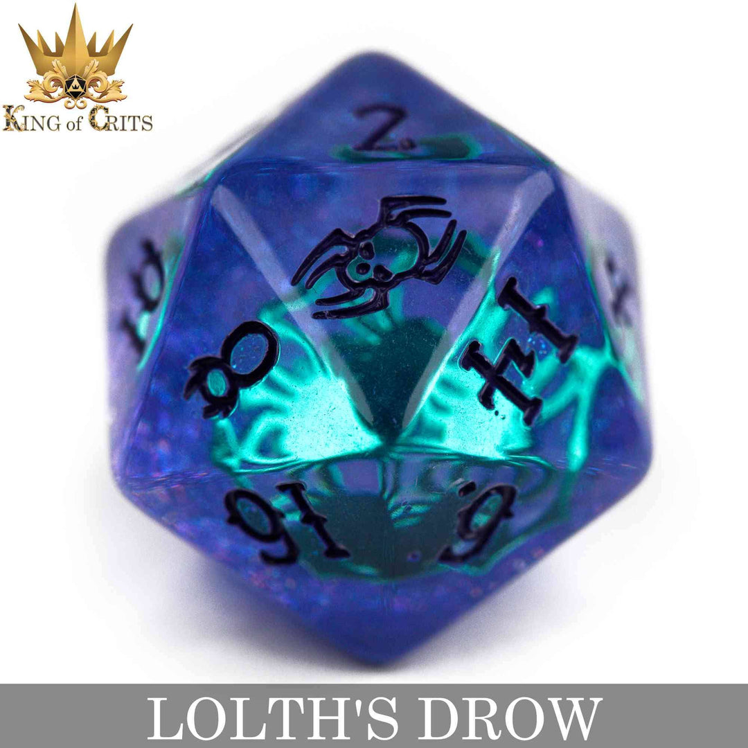 King of Crits Lolth's Drow - 11 Dice Set NE4226