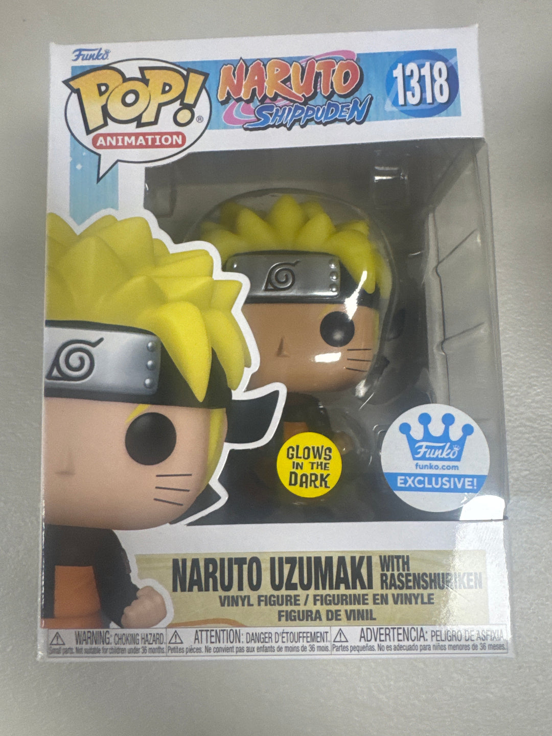 Funko Pop! Naruto Uzumaki (With Rasenshuriken) #1318 GITD Exclusive  Naruto Shippuden FP92526