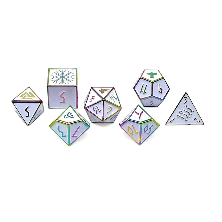 Norse Foundry Ice Storm - Norse Themed Metal Dice Set NE31726