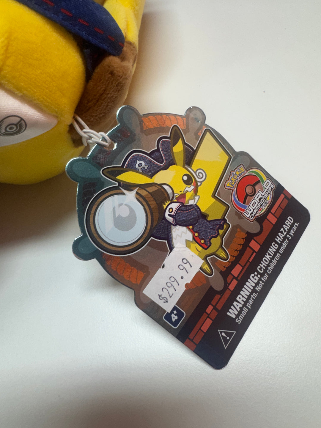 Patriot Pikachu Plush (Boston Exclusive) 2015 Pokémon World Championships Authentic MD31126