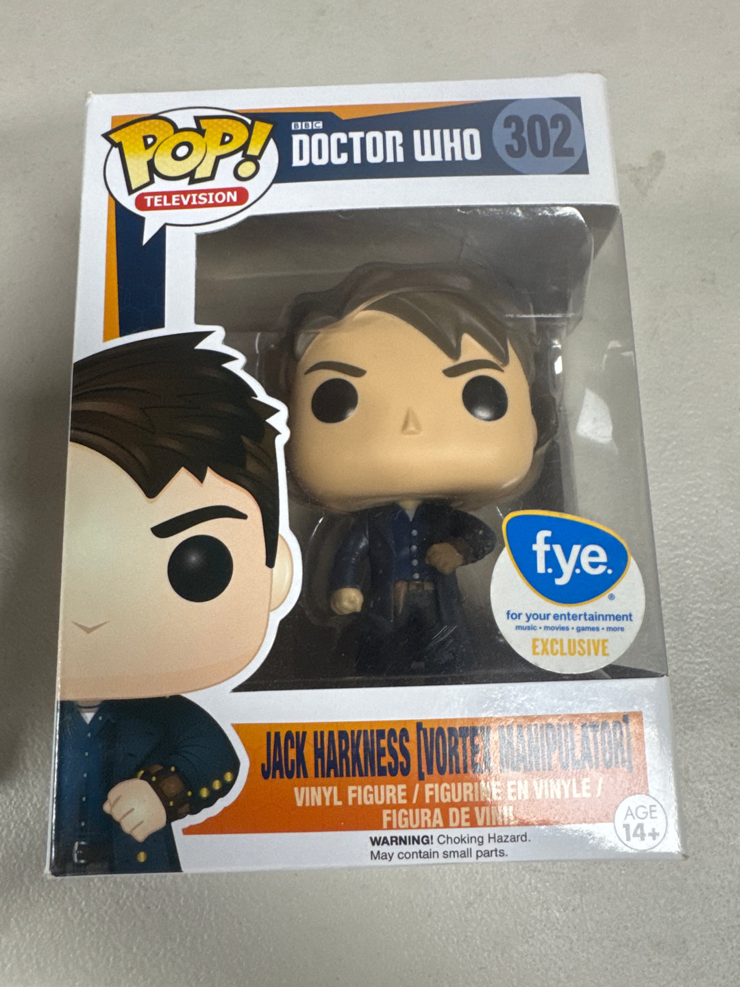 Funko Pop! Jack Harkness (Vortex Manipulator) #302 FYE Doctor Who FP101326