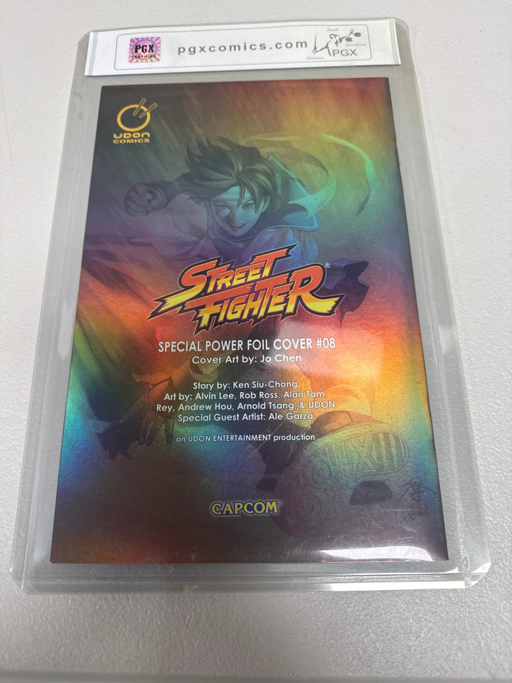 Street Fighter #8 NM/MINT Comic Book 9.8 Autographed/Signed  Power Foil Cover UG71726