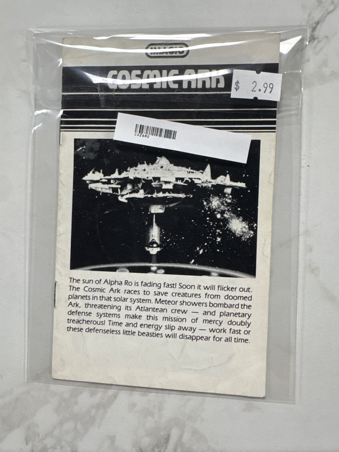 Cosmic Ark Atari 2600 Manual Only MO6826