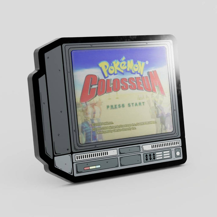 2.5" Lenticular Pokemon Colosseum CRTV Enamel Pin - NE32726