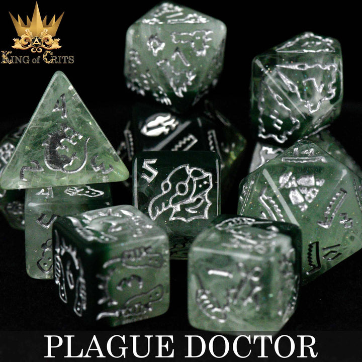 King of Crits Plague Doctor - 11 Dice Set NE4226