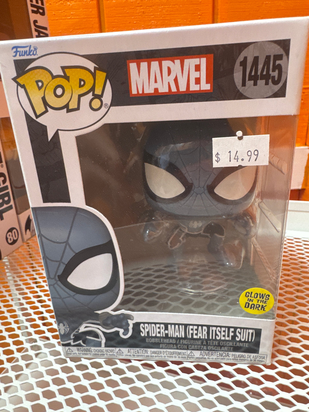 Funko Pop! Spider-Man  (Fear Itself Suit, GITD) #1445 Marvel FP4926