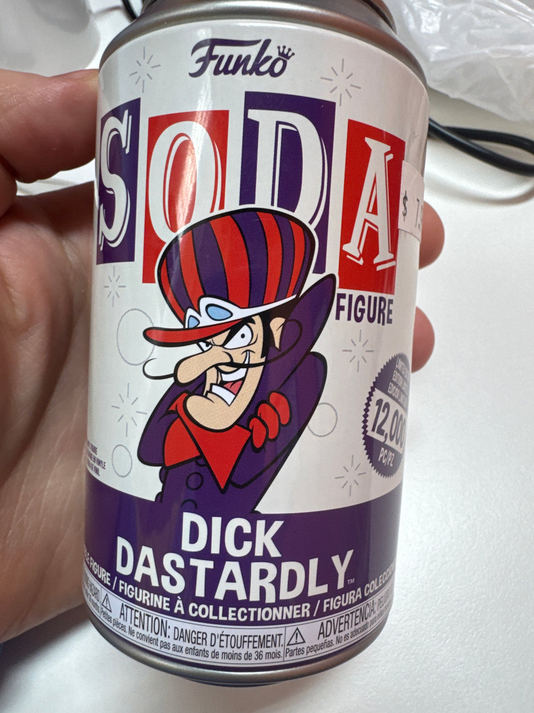 Funko Soda - Wacky Races - Dick Dastardly - Opened MD31626