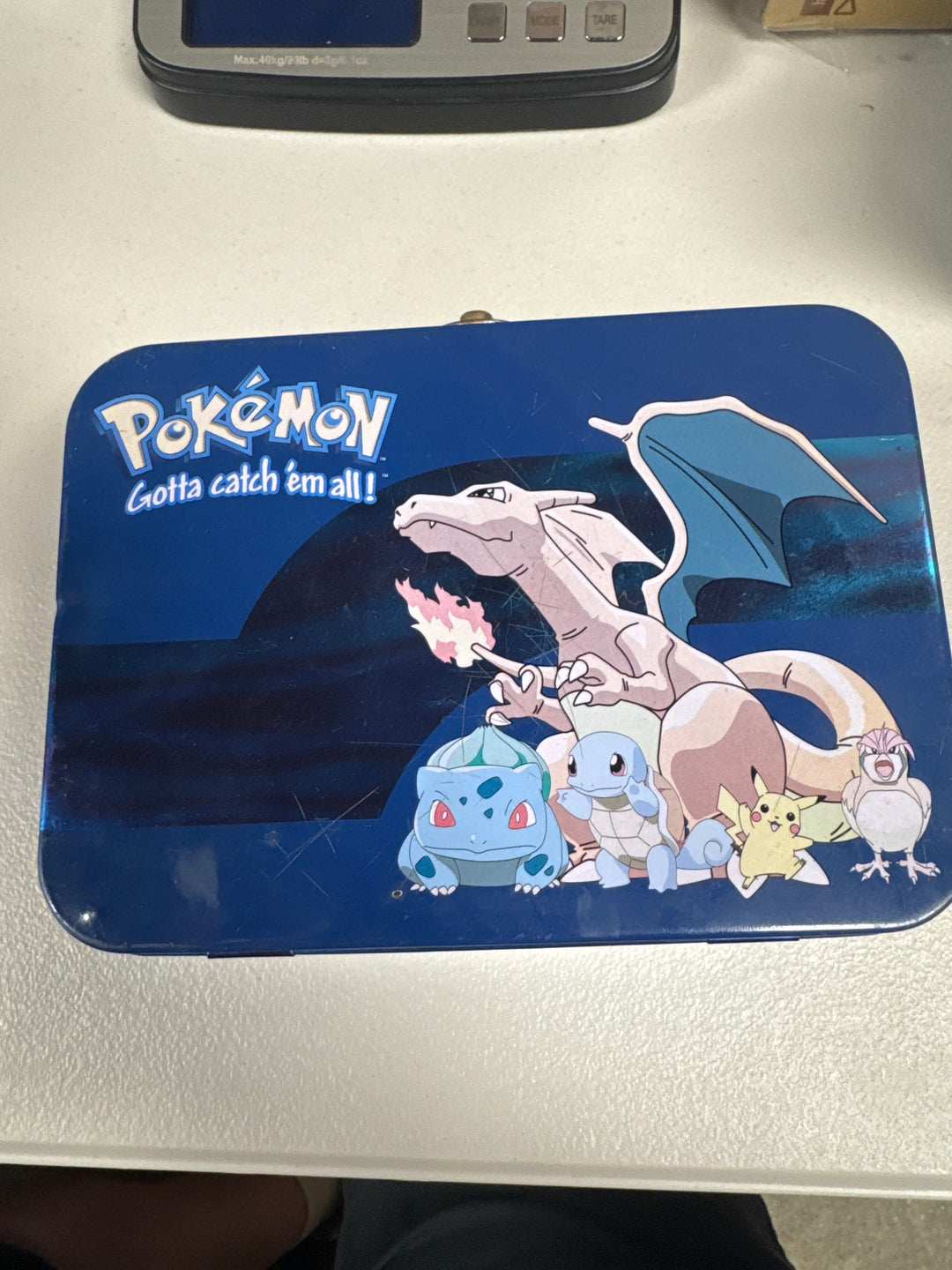 Nintendo Pokemon Trading Card Tin Lunch Box 1999 Retro UT62626