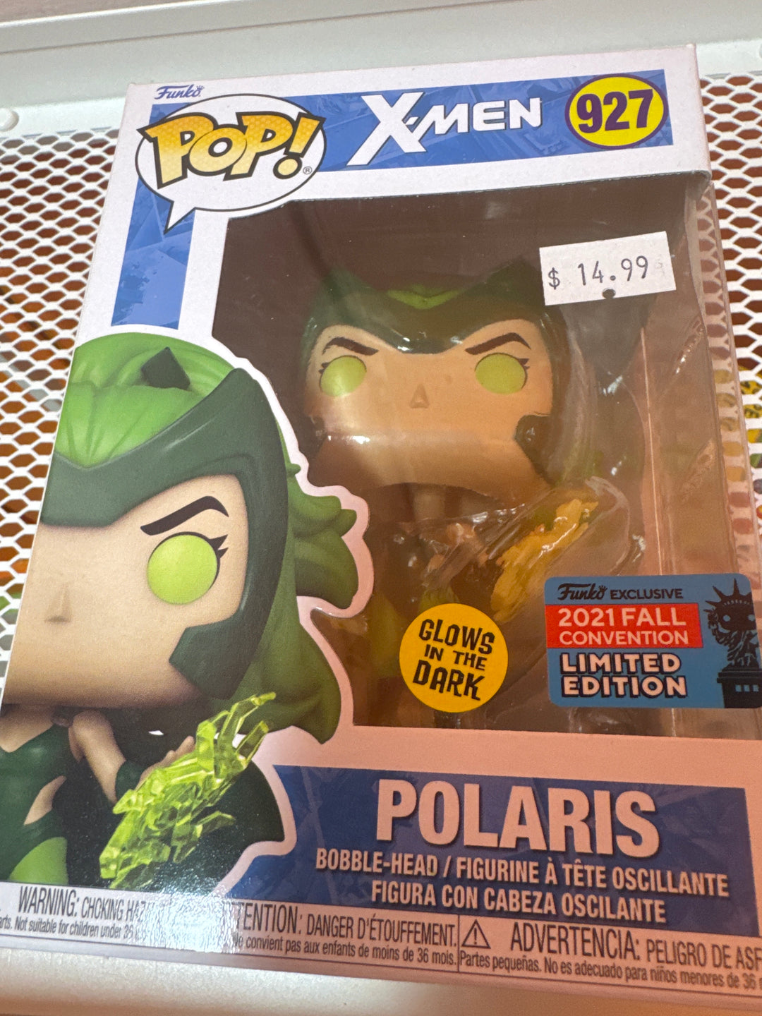Funko Pop! Polaris #927 (GITD) 2021 Fall Convention X-Men FP41626