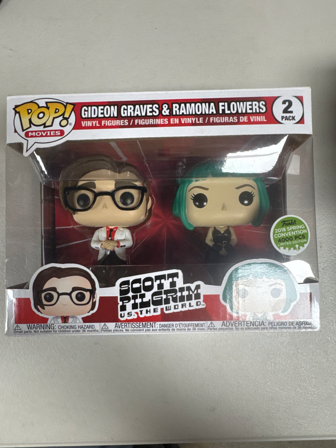 Funko Pop! Gideon Graves and Ramona Flowers 2 Pack Scott Pilgrim Vs. The World FP82526