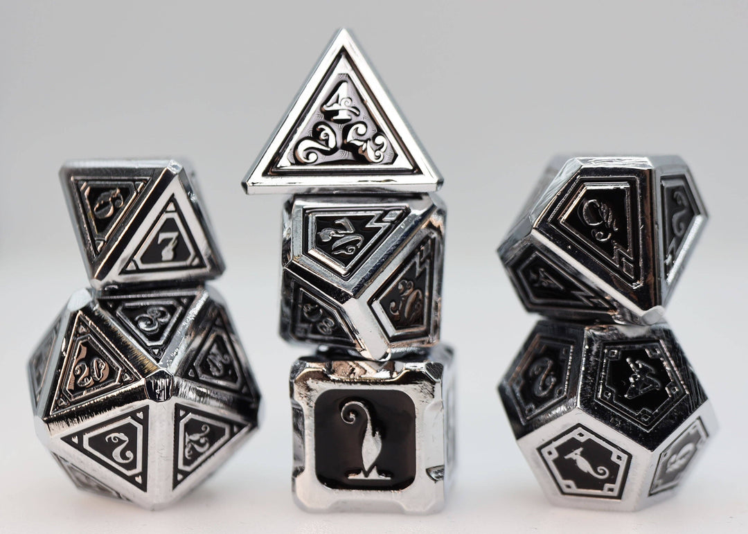 Alchemist Metals: Necrotic Metal RPG Dice Set - NE043026
