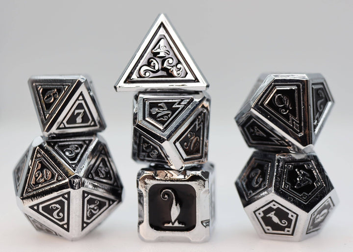 Alchemist Metals: Necrotic Metal RPG Dice Set - NE043026