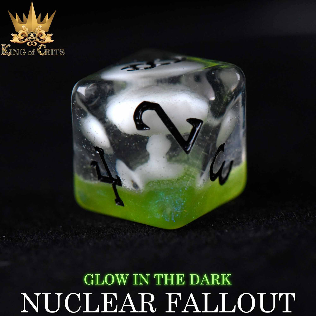 King of Crits Nuclear Fallout - 11 Dice Set (Glow) NE4226