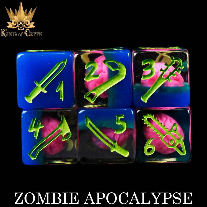 King of Crits Zombie Apocalypse - 11 Dice Set NE4226
